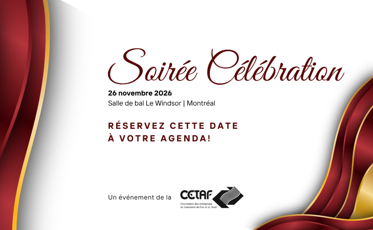 Réservez cette date à votre agenda!