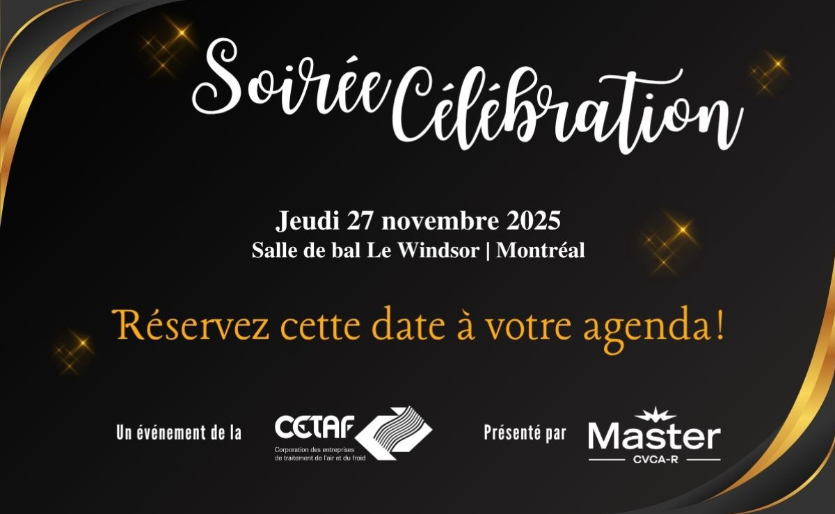 Réservez cette date à votre agenda!