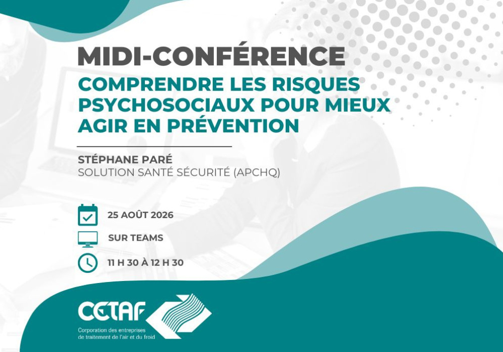 MIDI-CONFÉRENCE | Comprendre les risques psychosociaux pour mieux agir en prévention