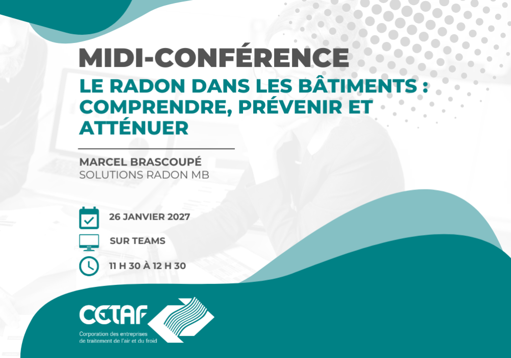 Midi-conférence | Le radon dans les bâtiments : comprendre, prévenir et atténuer