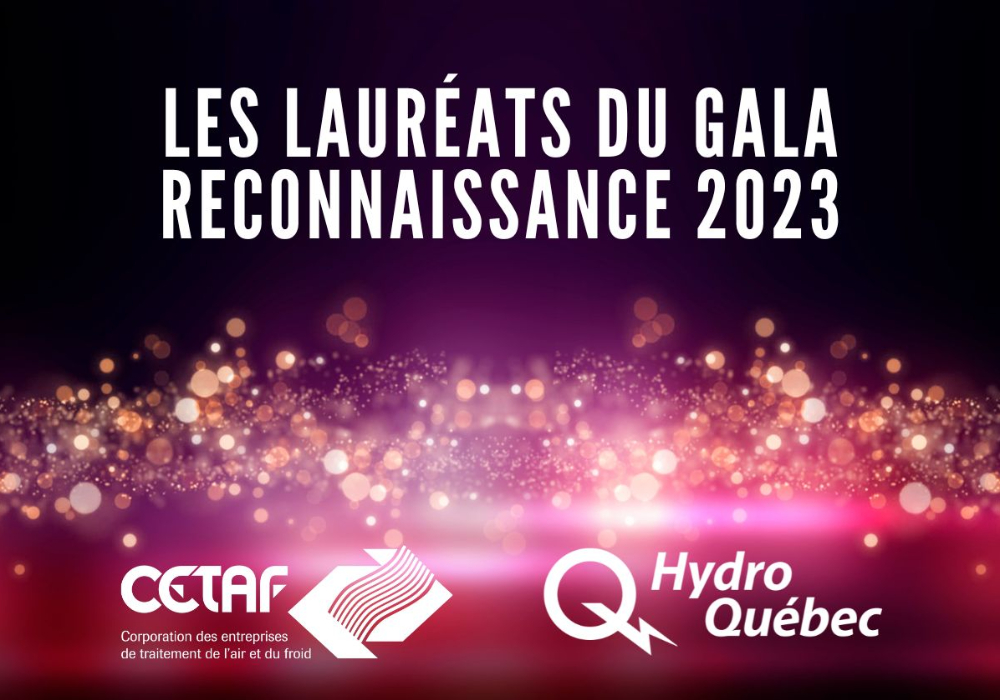 Gala reconnaissance 2023 de la CETAF : félicitations aux lauréats!